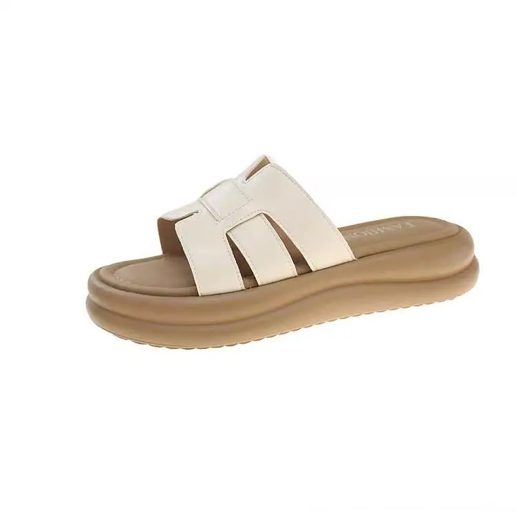 French Style Silver Slippers Women Summer 2025