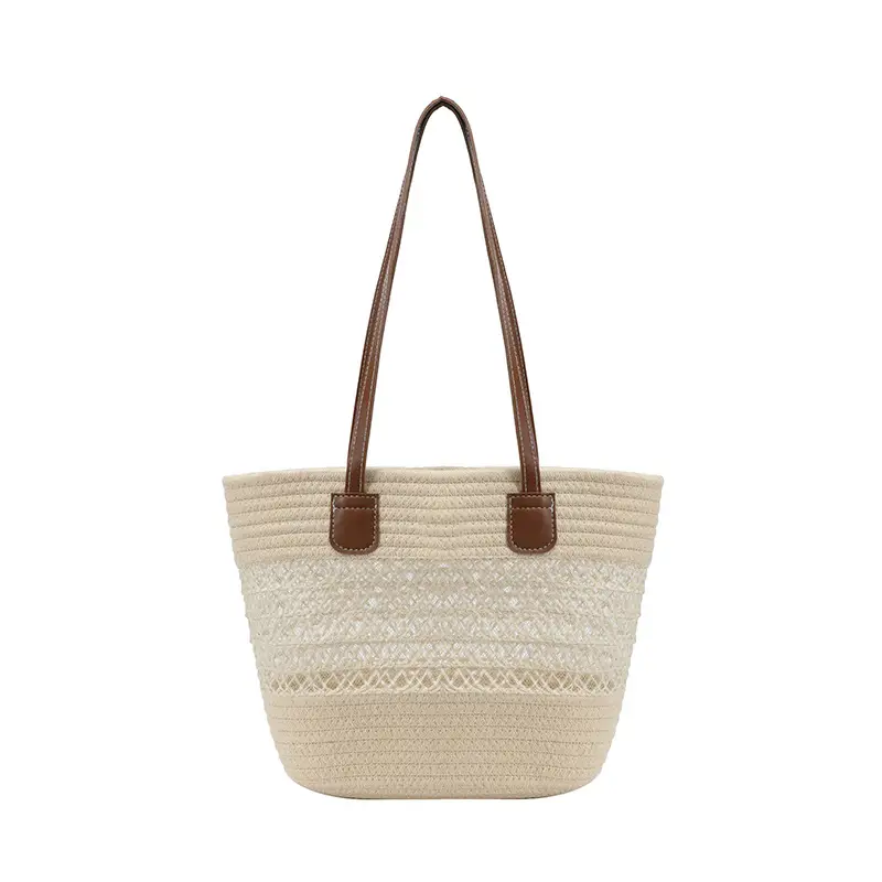 2025 Woven Silk Scarf Zipper Tote Bag Large Capacity - Image 9