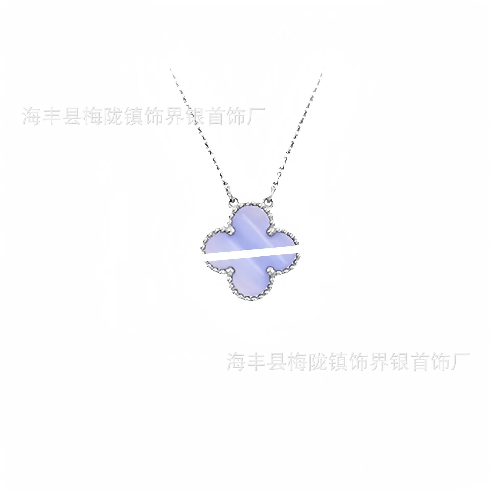 Four-Leaf Clover Necklace for Women 18K Gold Rose Gold