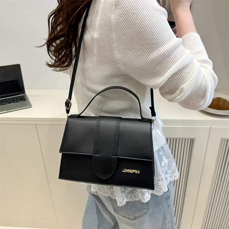 Pink French One-Shoulder Crossbody Bag for Women - Image 8