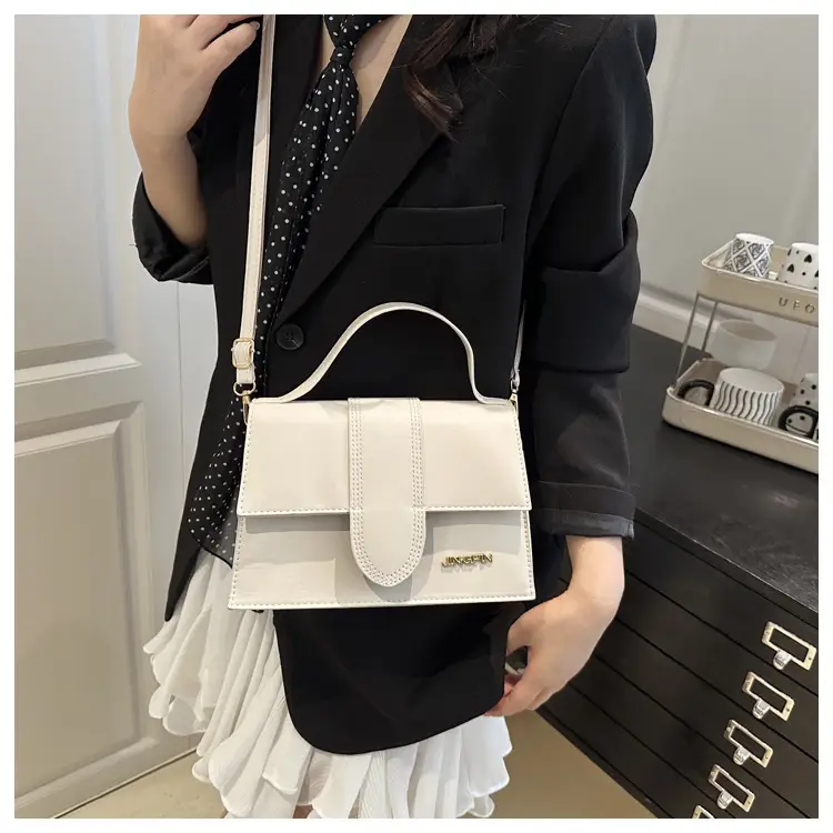 Pink French One-Shoulder Crossbody Bag for Women — feature 12