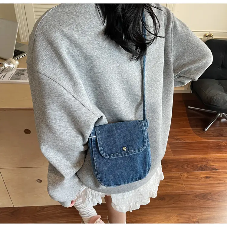 2025 New Japanese Style Denim Crossbody Phone Bag — feature 14