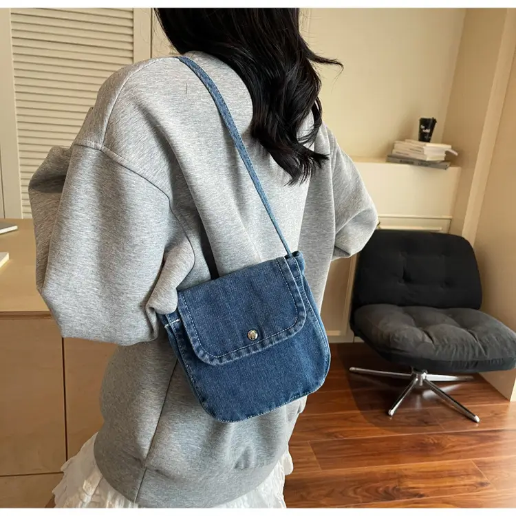 2025 New Japanese Style Denim Crossbody Phone Bag — feature 15