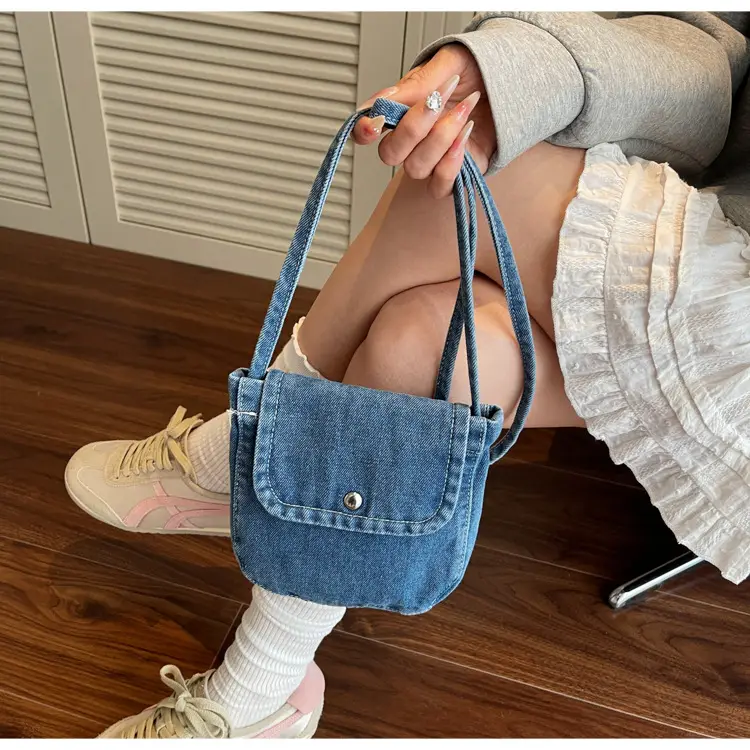 2025 New Japanese Style Denim Crossbody Phone Bag — feature 16