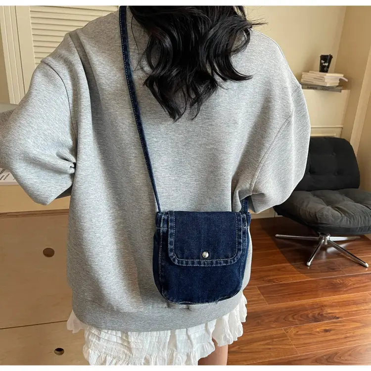 2025 New Japanese Style Denim Crossbody Phone Bag — feature 20
