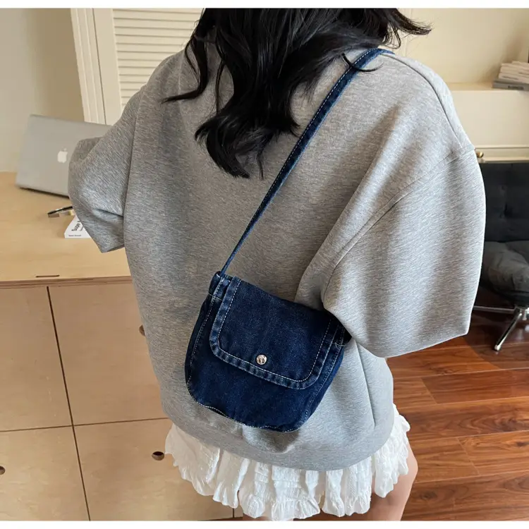 2025 New Japanese Style Denim Crossbody Phone Bag — feature 21