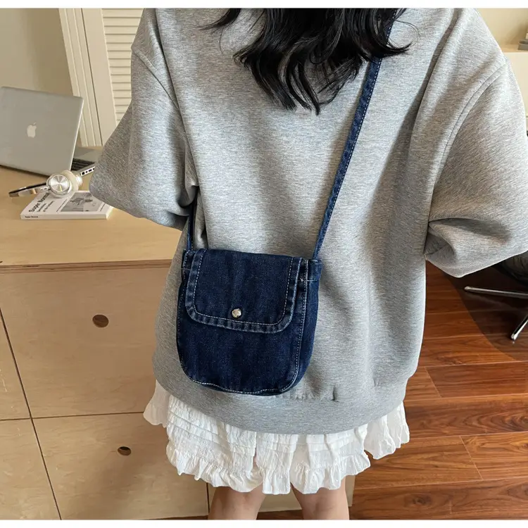 2025 New Japanese Style Denim Crossbody Phone Bag — feature 22
