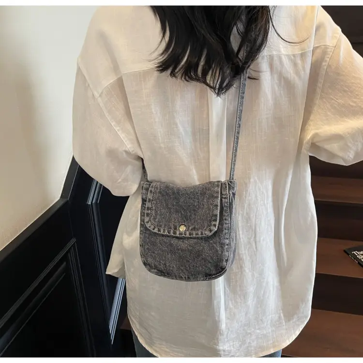 2025 New Japanese Style Denim Crossbody Phone Bag — feature 30