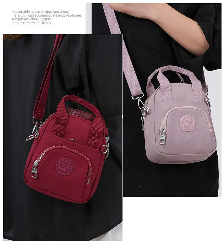 Women's Lightweight Crossbody Bag 2025 Nylon Multi Color — feature 14