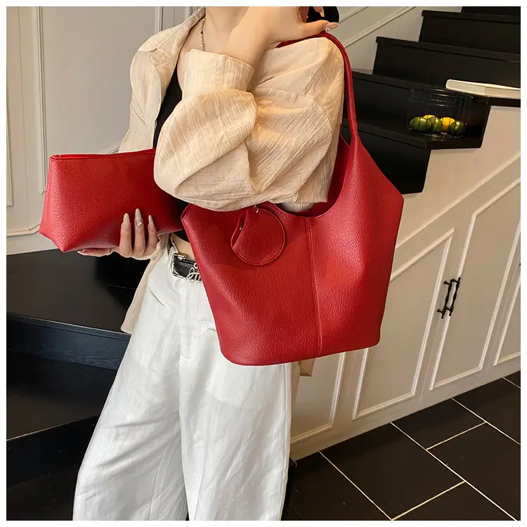 Women Large Capacity Tan Shoulder Bag 2025 — feature 14