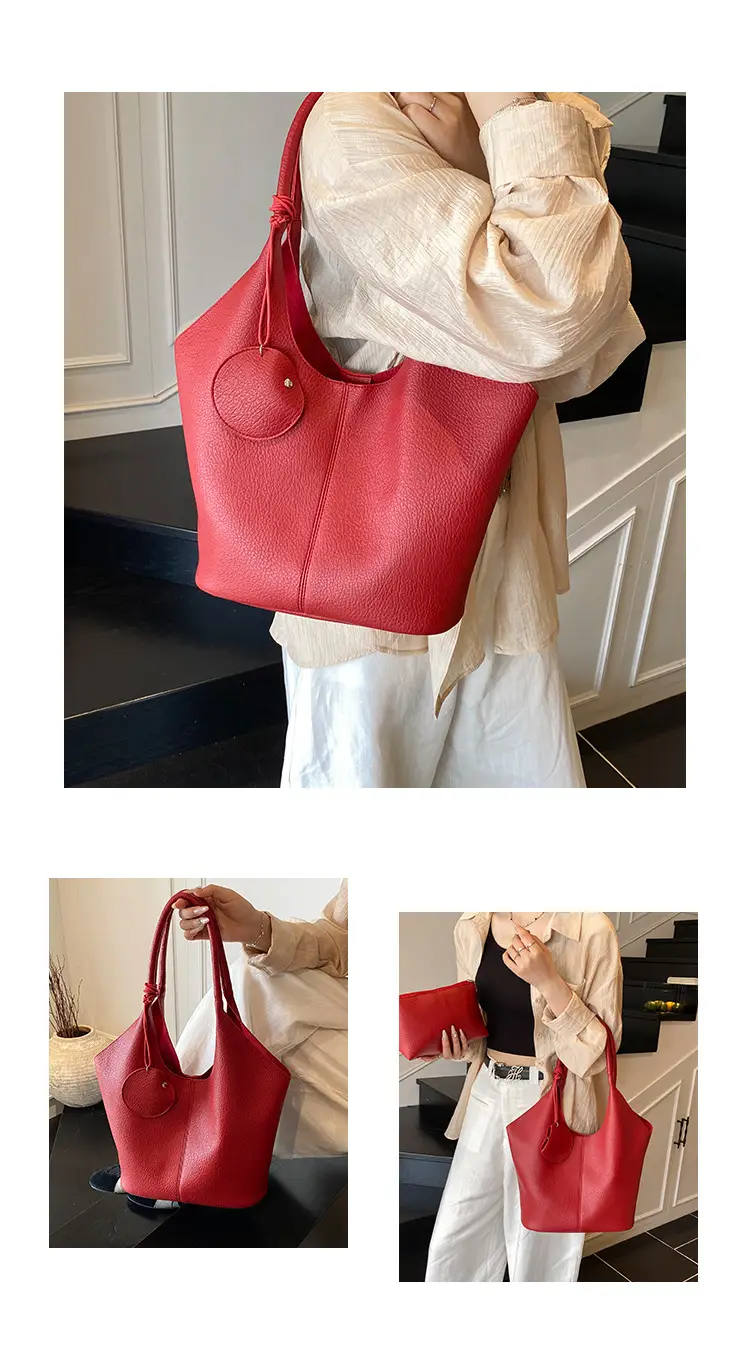Women Large Capacity Tan Shoulder Bag 2025 — feature 8