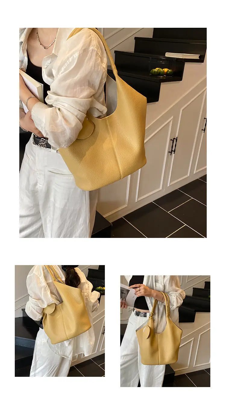 Women Large Capacity Tan Shoulder Bag 2025 — feature 9
