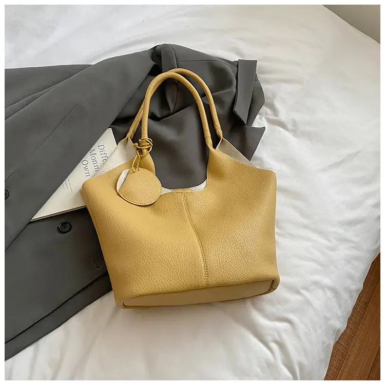 Women Large Capacity Tan Shoulder Bag 2025 - Image 2