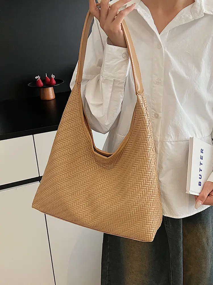 Stylish Woven Underarm Bag Large Capacity Single Shoulder - Image 7