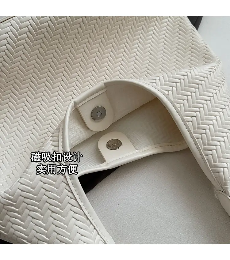 Stylish Woven Underarm Bag Large Capacity Single Shoulder — feature 5