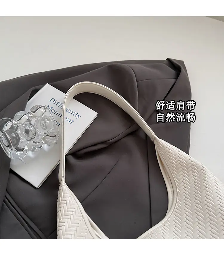 Stylish Woven Underarm Bag Large Capacity Single Shoulder — feature 6