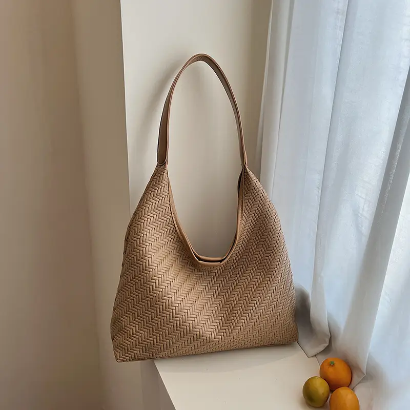 Stylish Woven Underarm Bag Large Capacity Single Shoulder - Image 3