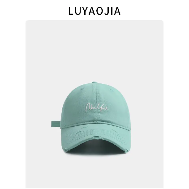 White Korean Style Baseball Cap for Women - Image 11