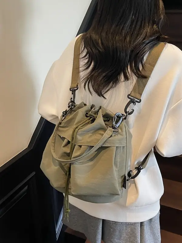 Yellow Drawstring Bucket Bag for Women 2025 - Image 10