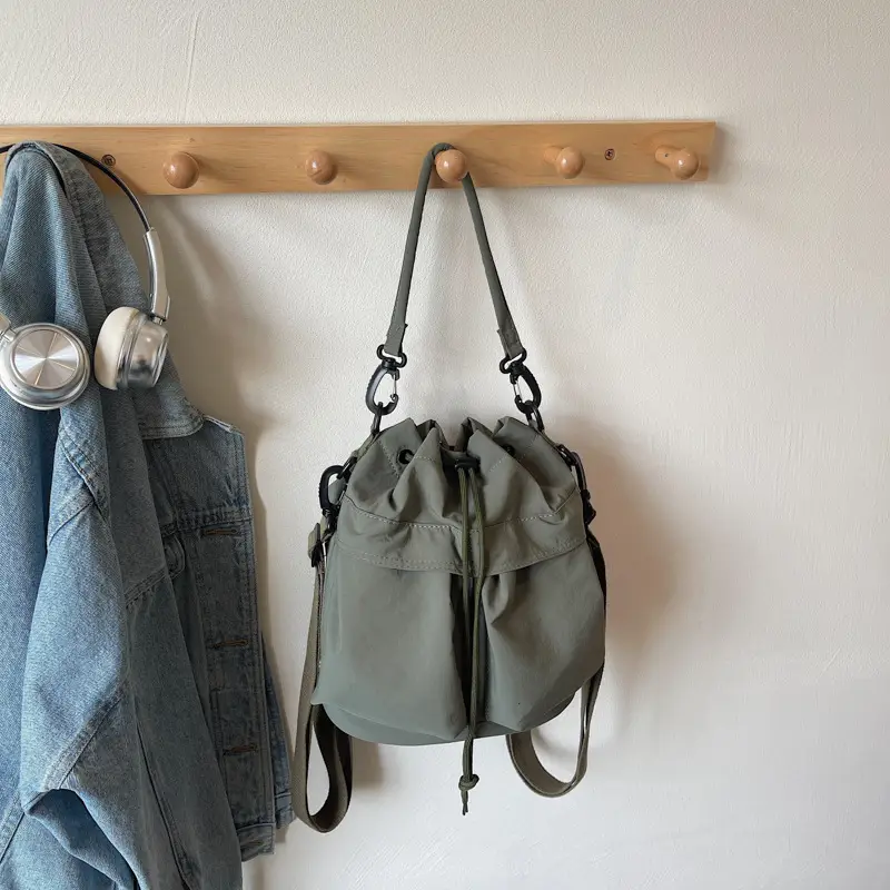 Yellow Drawstring Bucket Bag for Women 2025 - Image 5