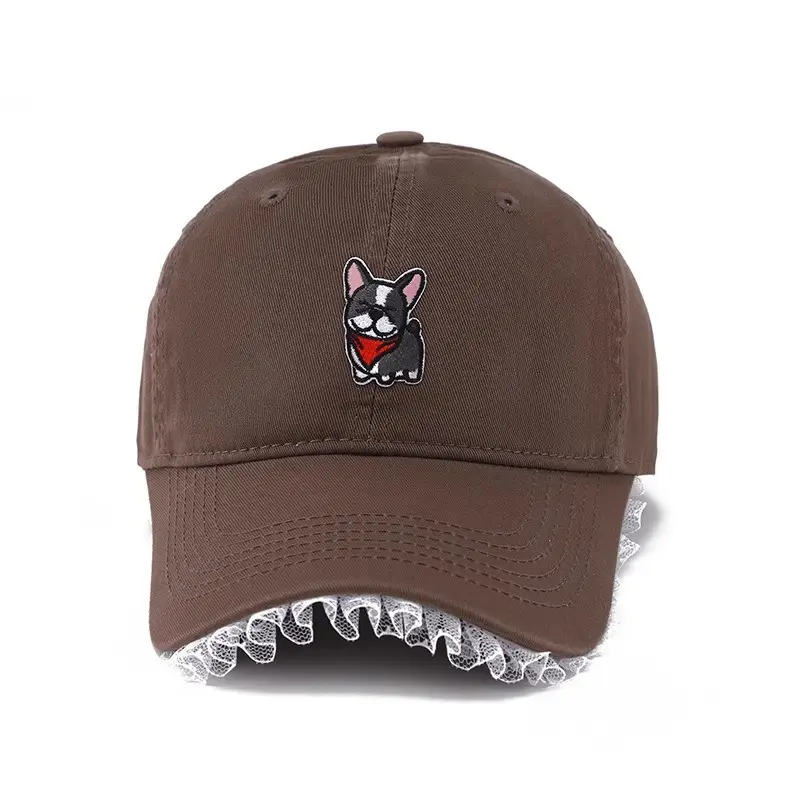 Dopamine Cartoon Cap Women Large Face Slimming Lace Denim - Image 11