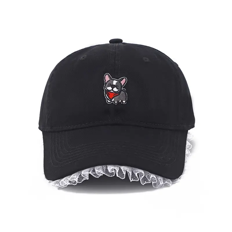 Dopamine Cartoon Cap Women Large Face Slimming Lace Denim - Image 13