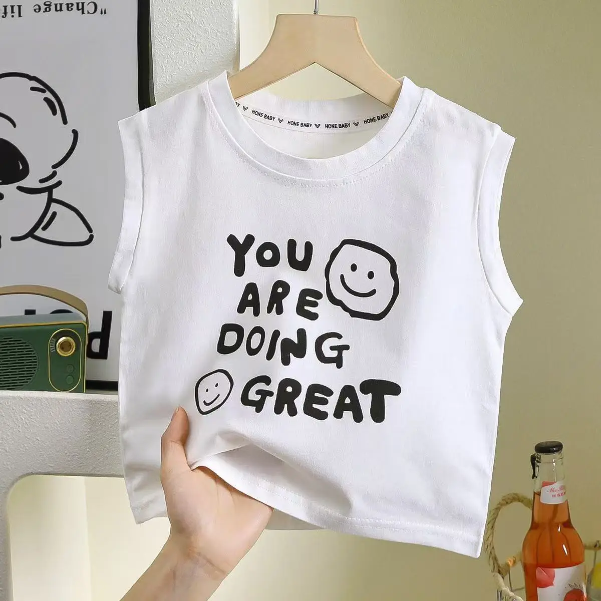 Girls White Graphic T-Shirt One Year Old — feature 5