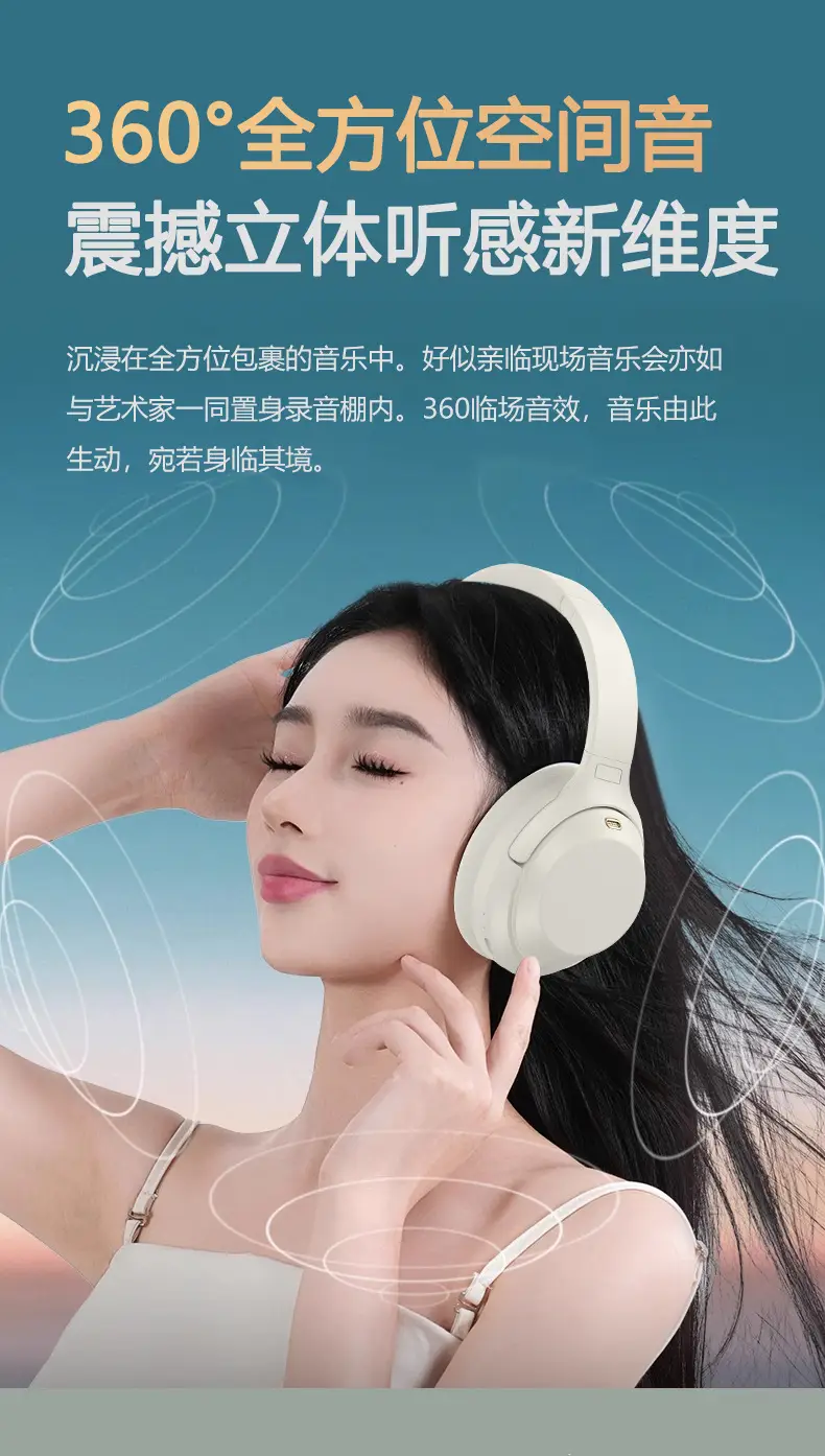 M4 ANC Wireless Over-Ear Bluetooth Headphones Black β feature 7