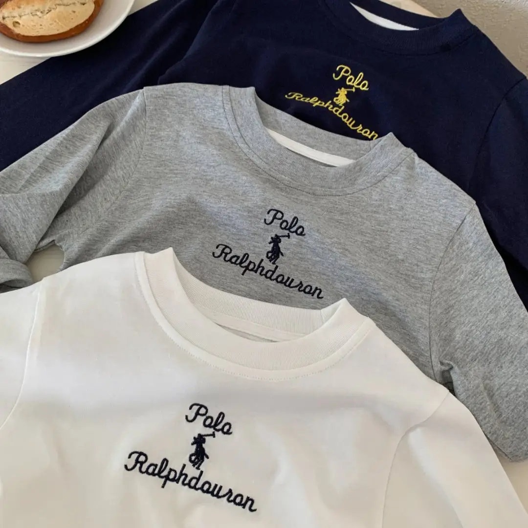 Children's T-Shirt Grey Long Sleeve Baby Cotton 2025 — feature 2