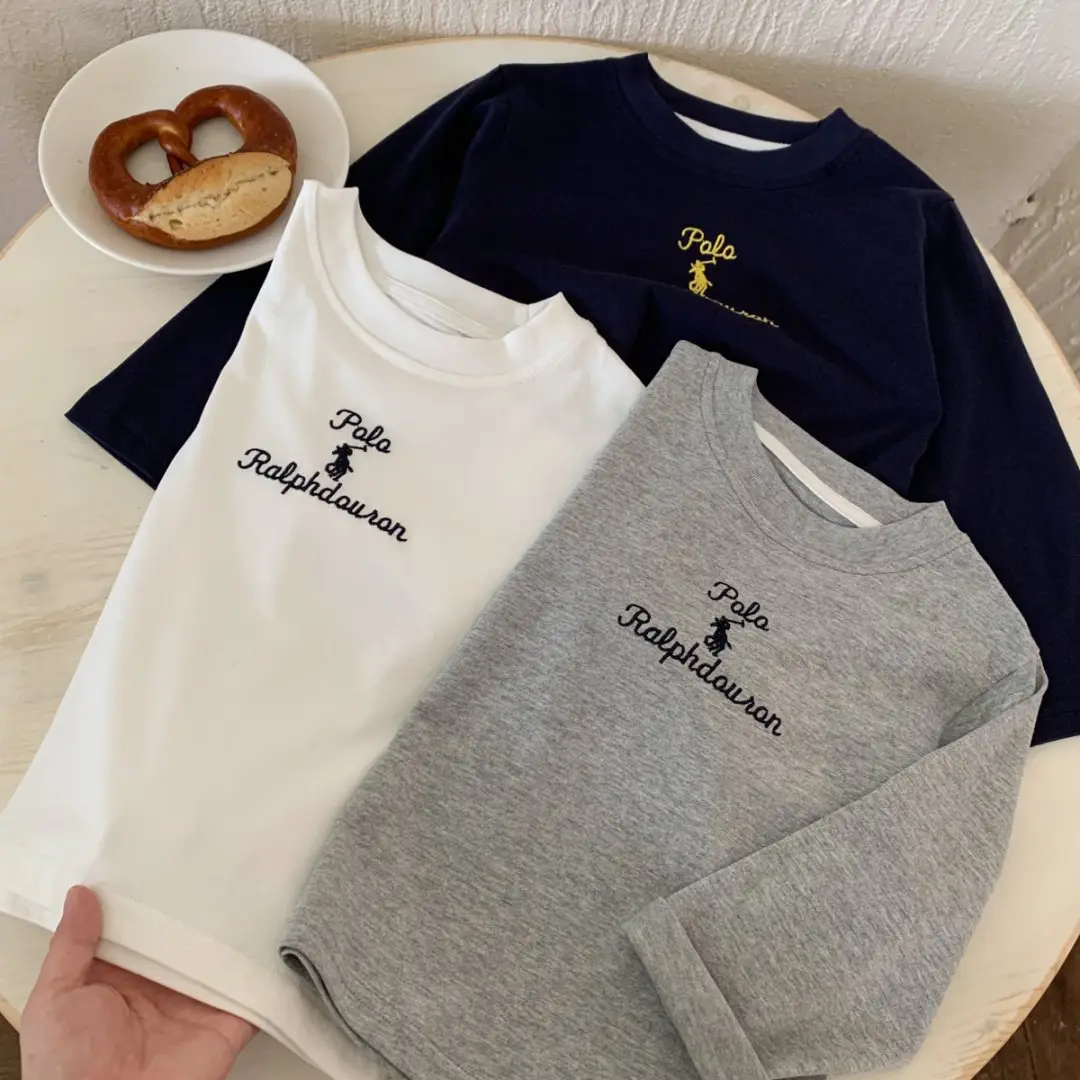 Children's T-Shirt Grey Long Sleeve Baby Cotton 2025 — feature 6