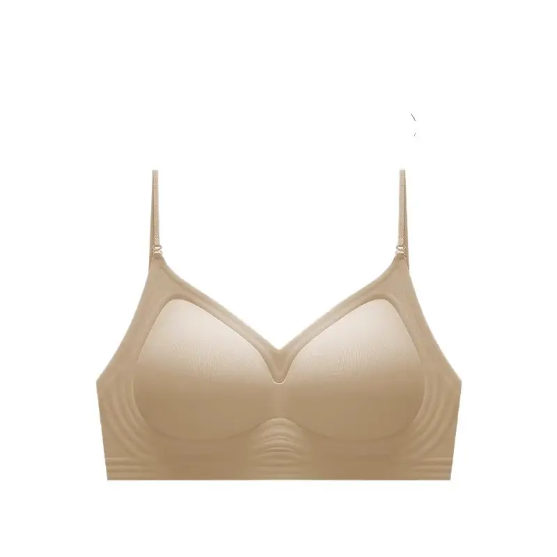 Halter Neck Beautiful Back Spaghetti Strap Intimates for Women with Small Breasts Push-Up Liquid Foundation Invisible Non-Transparent Seamless One-Piece Thin Bra - Image 8