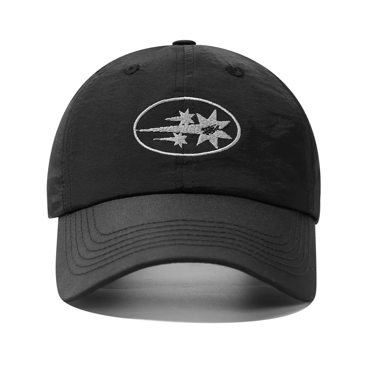 Black Weatherproof Baseball Cap with Meteor Embroidery - Image 8
