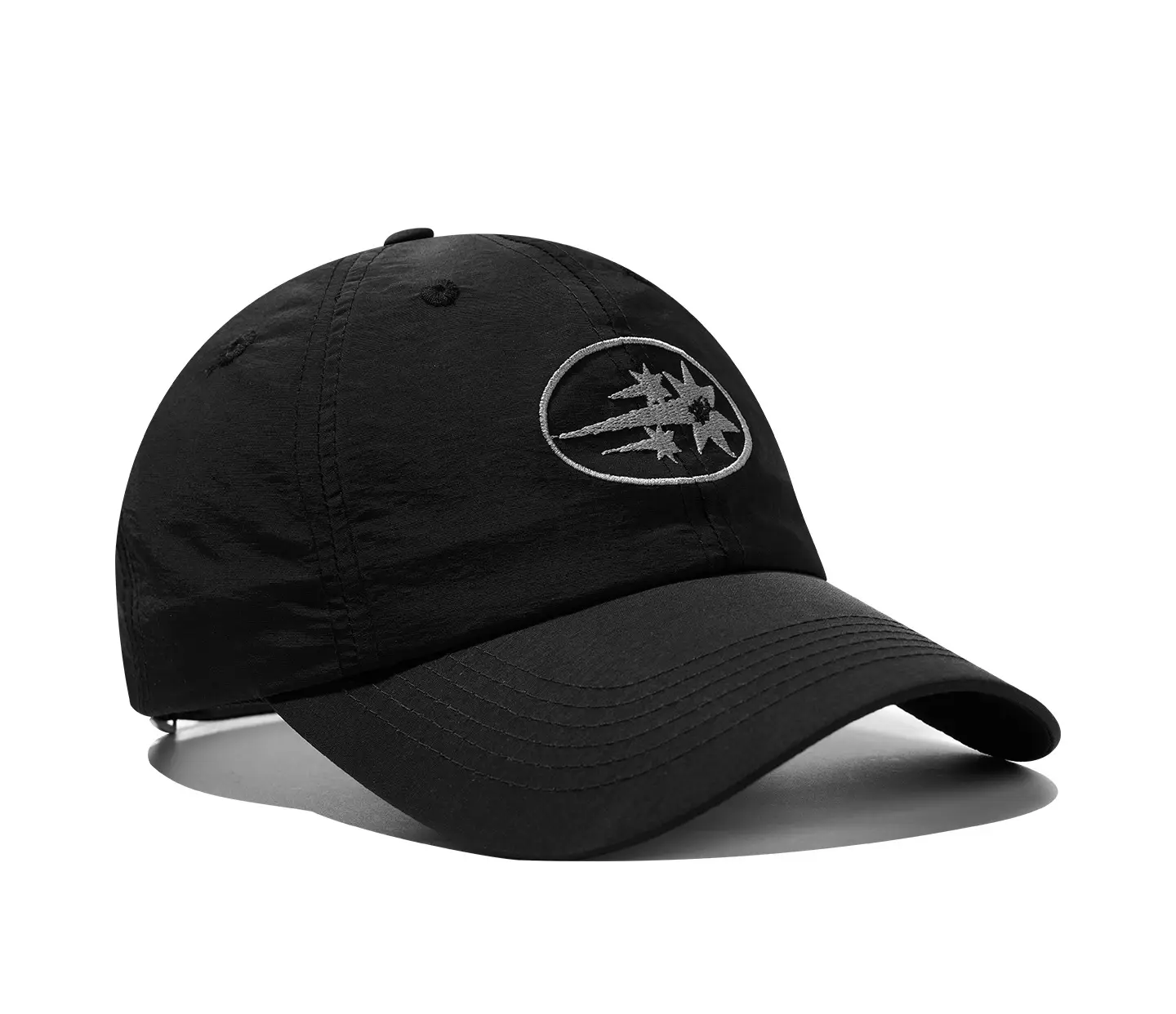Black Weatherproof Baseball Cap with Meteor Embroidery — feature 26
