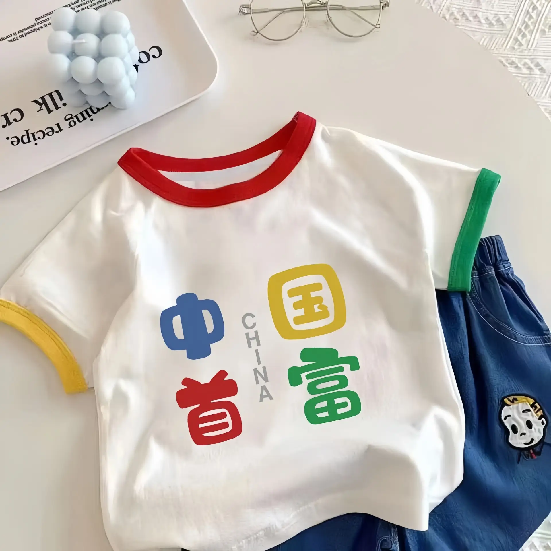 New Baby Boys Girls Cartoon Cotton T-Shirt Red Green Blue - Image 3