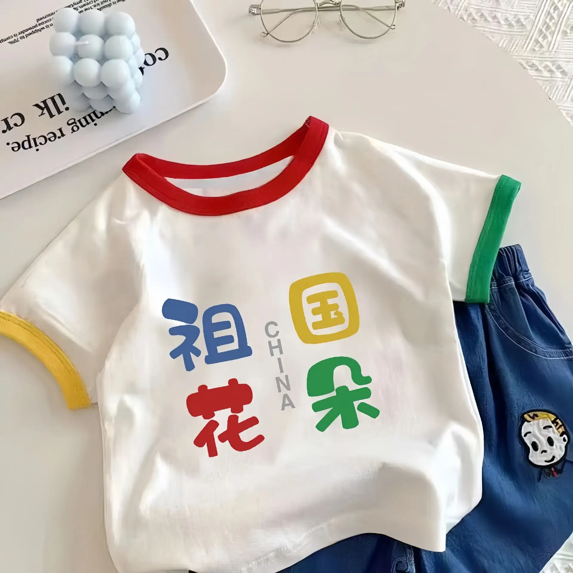 New Baby Boys Girls Cartoon Cotton T-Shirt Red Green Blue - Image 4