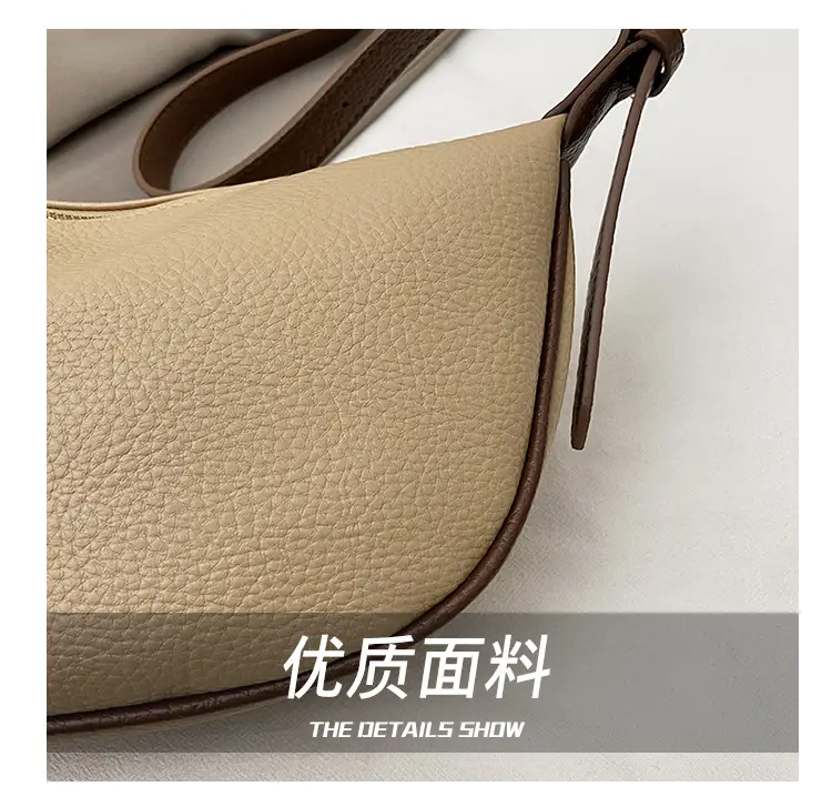 Beige Crossbody Bag with Brown Strap for Women — feature 15