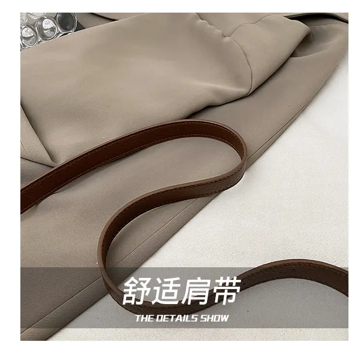 Beige Crossbody Bag with Brown Strap for Women — feature 18