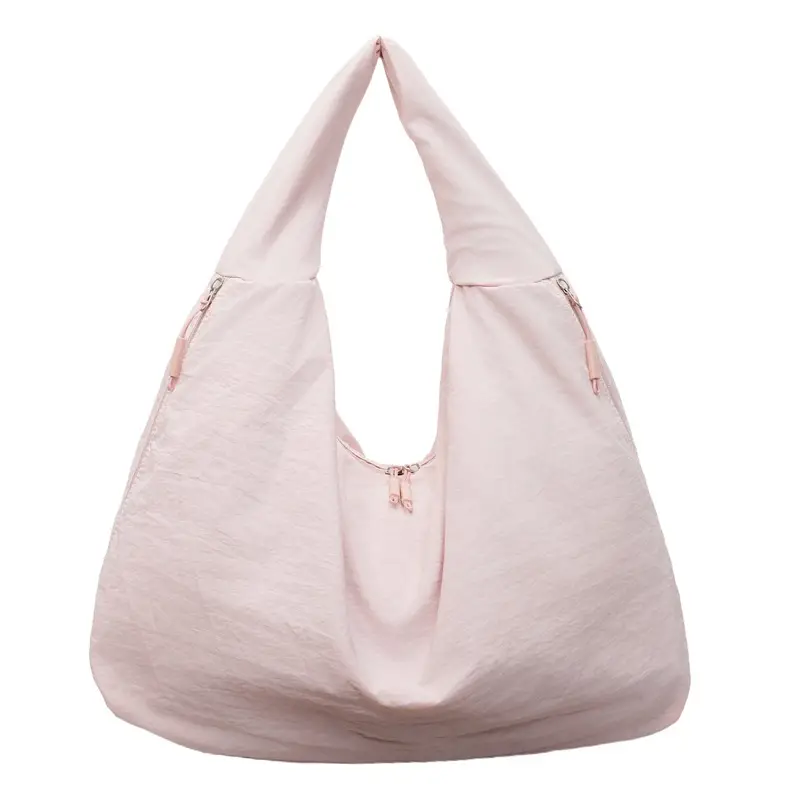 Women's Pink Shoulder Bag with Ruffled Skirt - Image 10