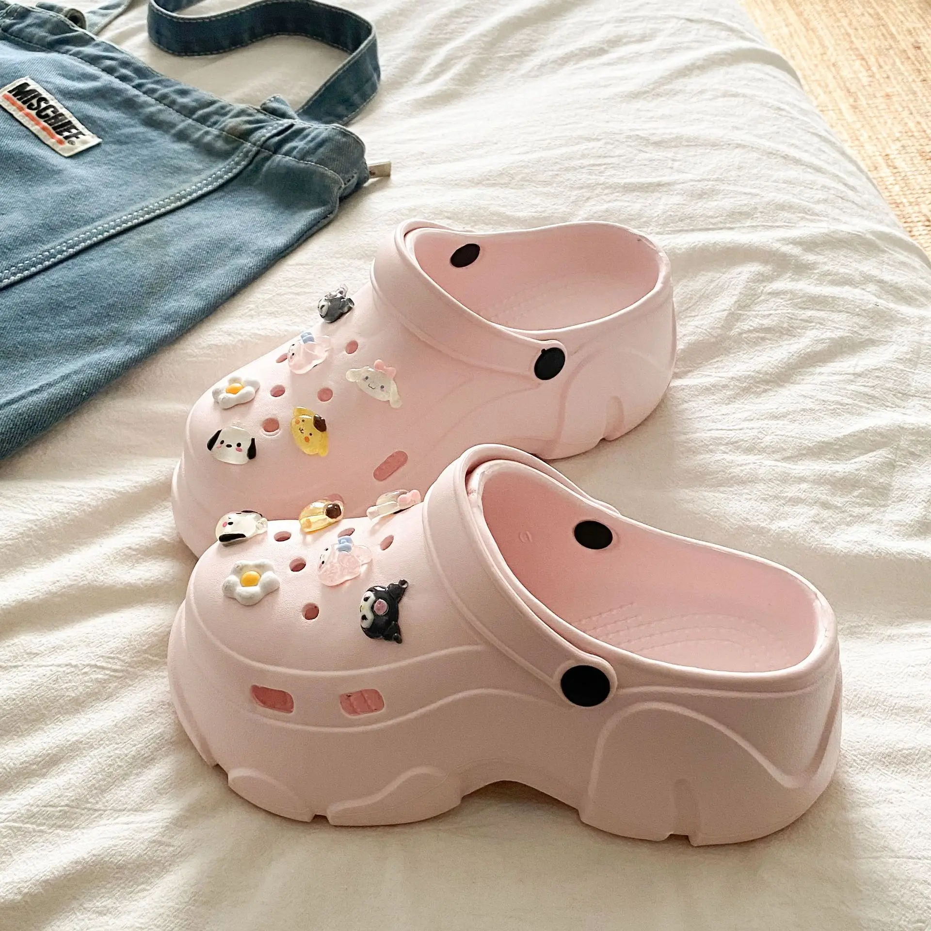 Ins Blue Butterfly Clogs Summer Women's Outer Wear - Image 10
