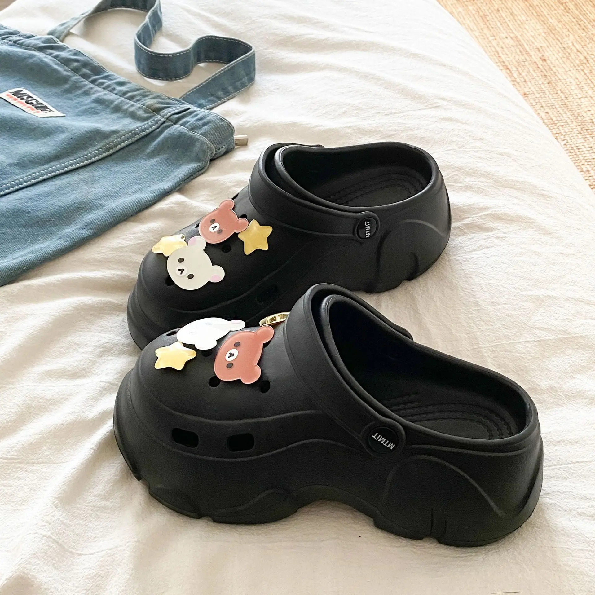 Ins Blue Butterfly Clogs Summer Women's Outer Wear - Image 16