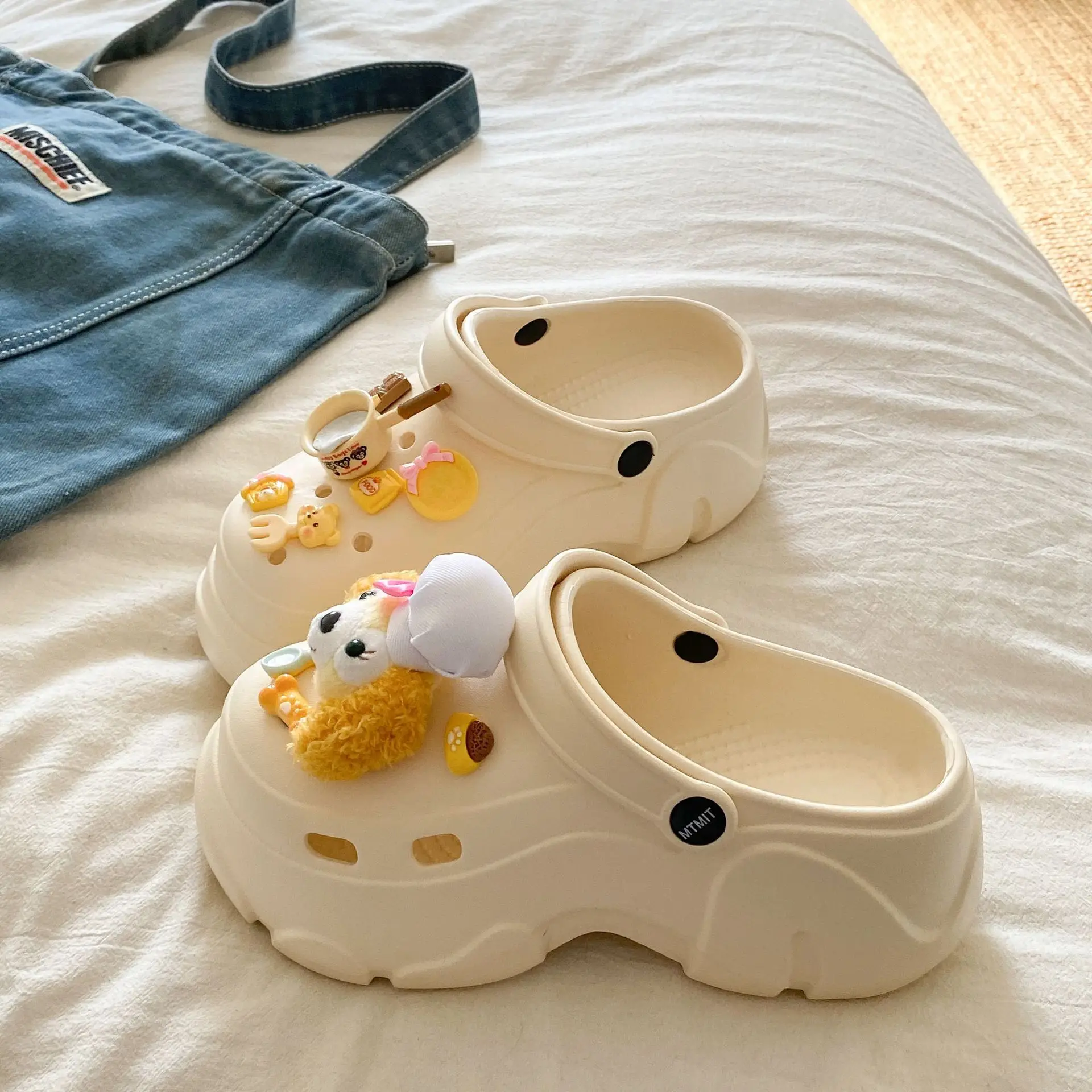 Ins Blue Butterfly Clogs Summer Women's Outer Wear - Image 26