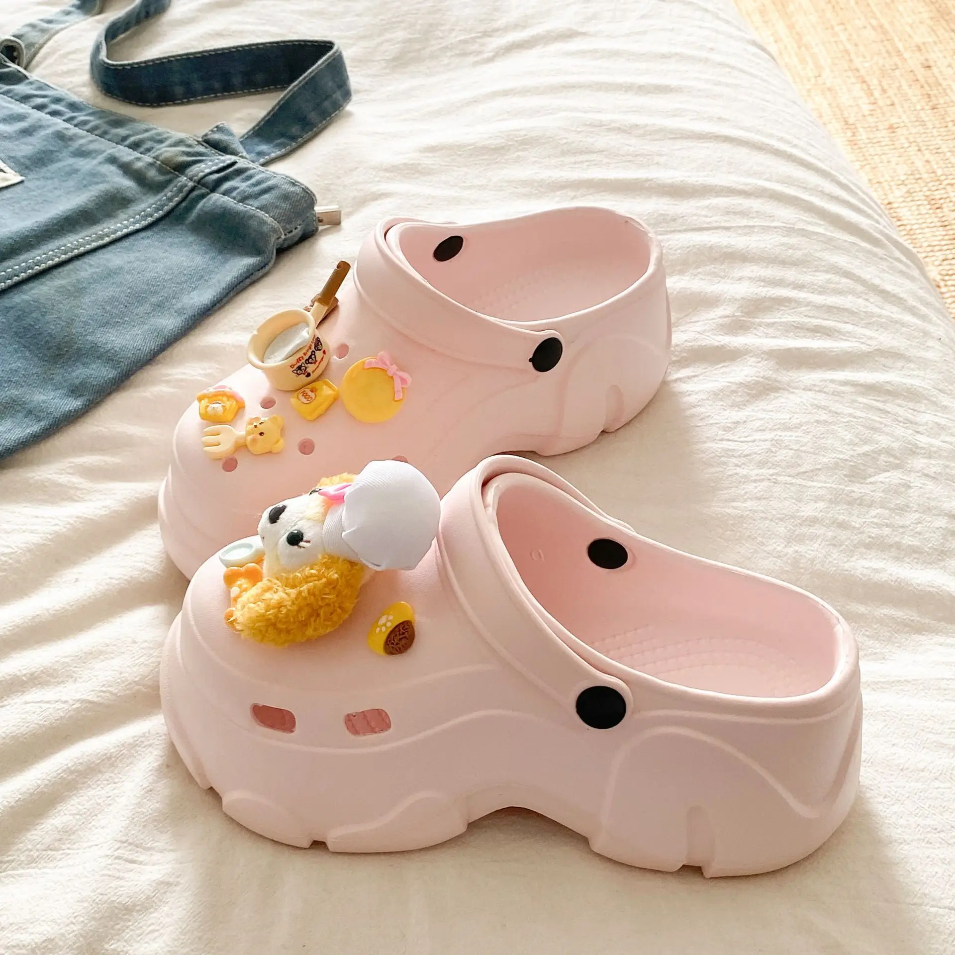 Ins Blue Butterfly Clogs Summer Women's Outer Wear - Image 30