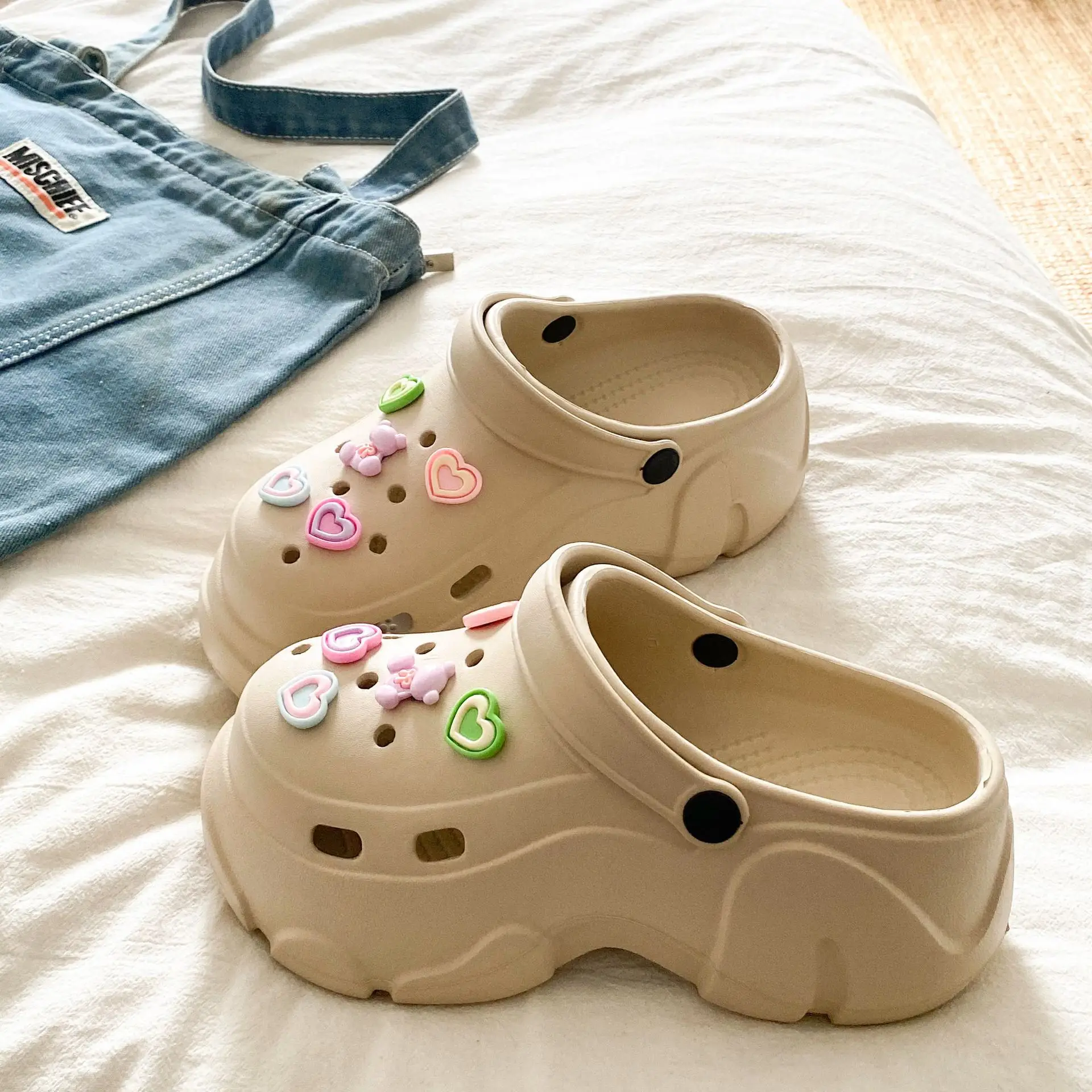 Ins Blue Butterfly Clogs Summer Women's Outer Wear - Image 32