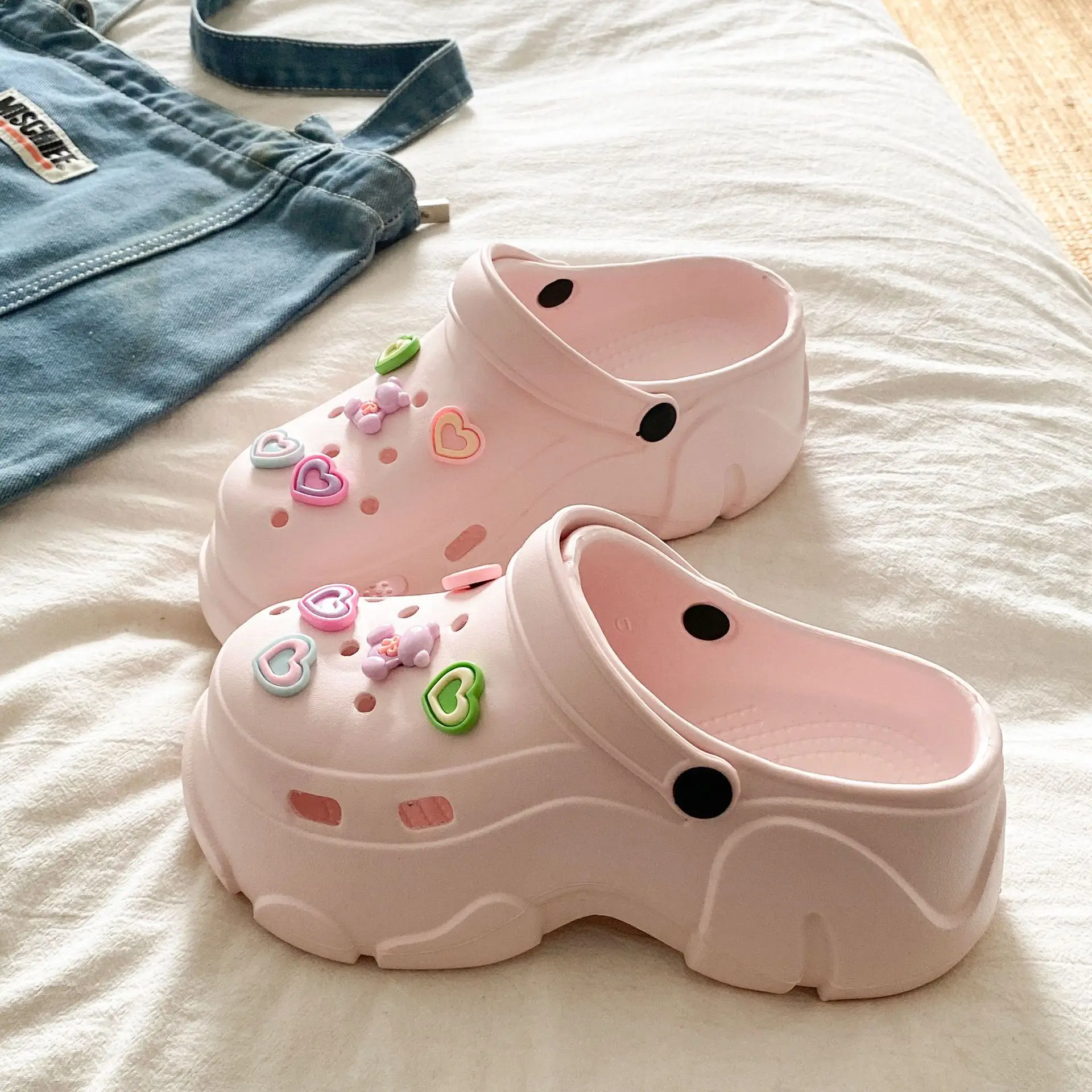 Ins Blue Butterfly Clogs Summer Women's Outer Wear - Image 35