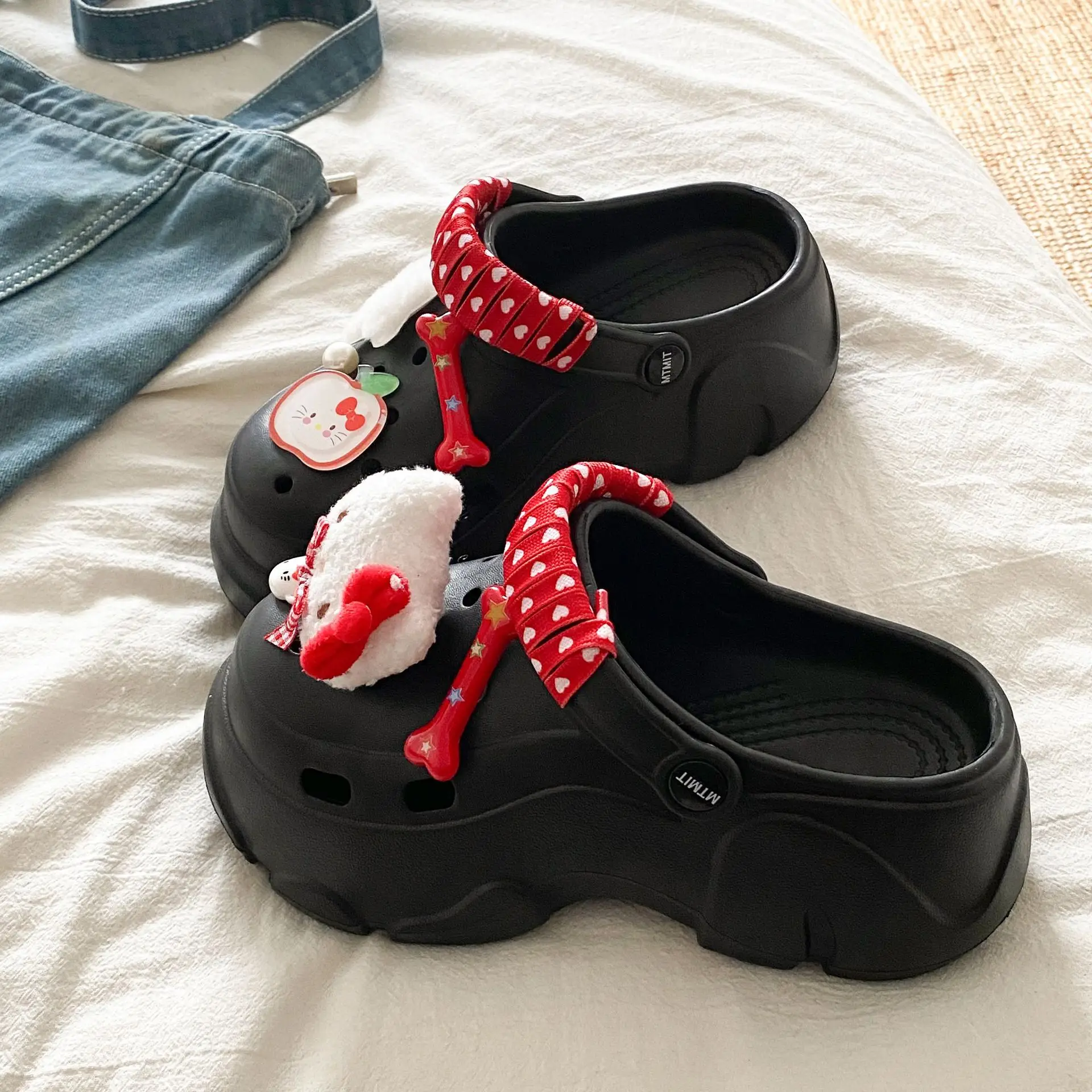 Ins Blue Butterfly Clogs Summer Women's Outer Wear - Image 45