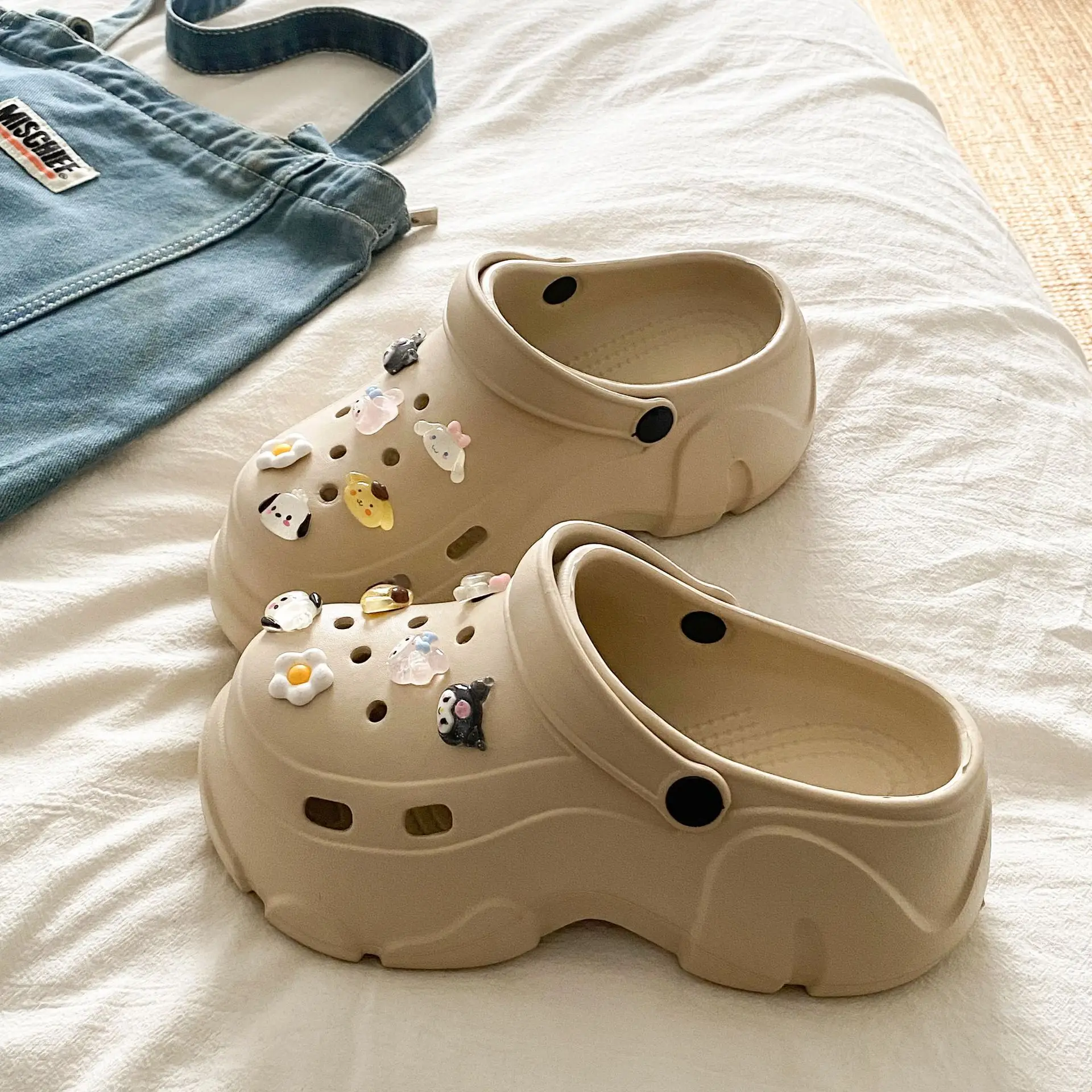 Ins Blue Butterfly Clogs Summer Women's Outer Wear - Image 7