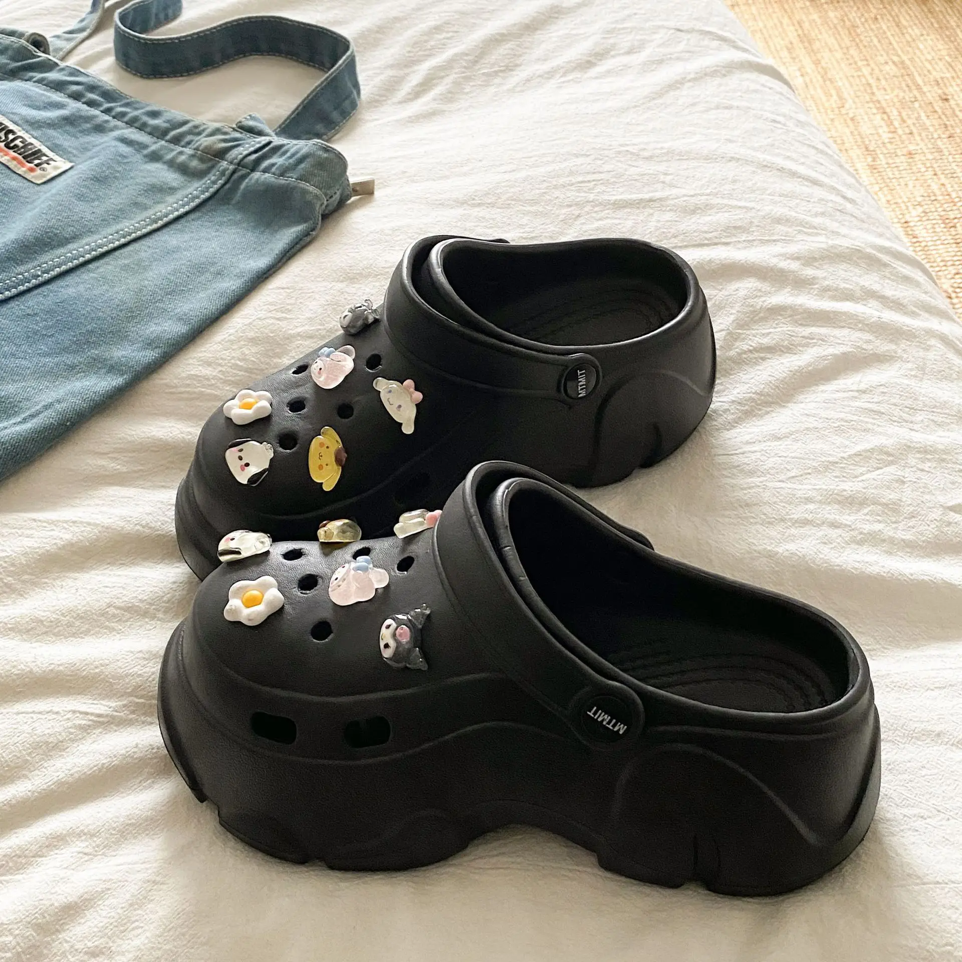 Ins Blue Butterfly Clogs Summer Women's Outer Wear - Image 8