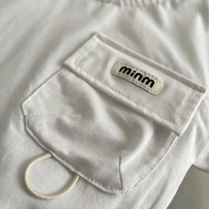 Boys White T-Shirt & Grey Shorts Set 2025 Summer — feature 5