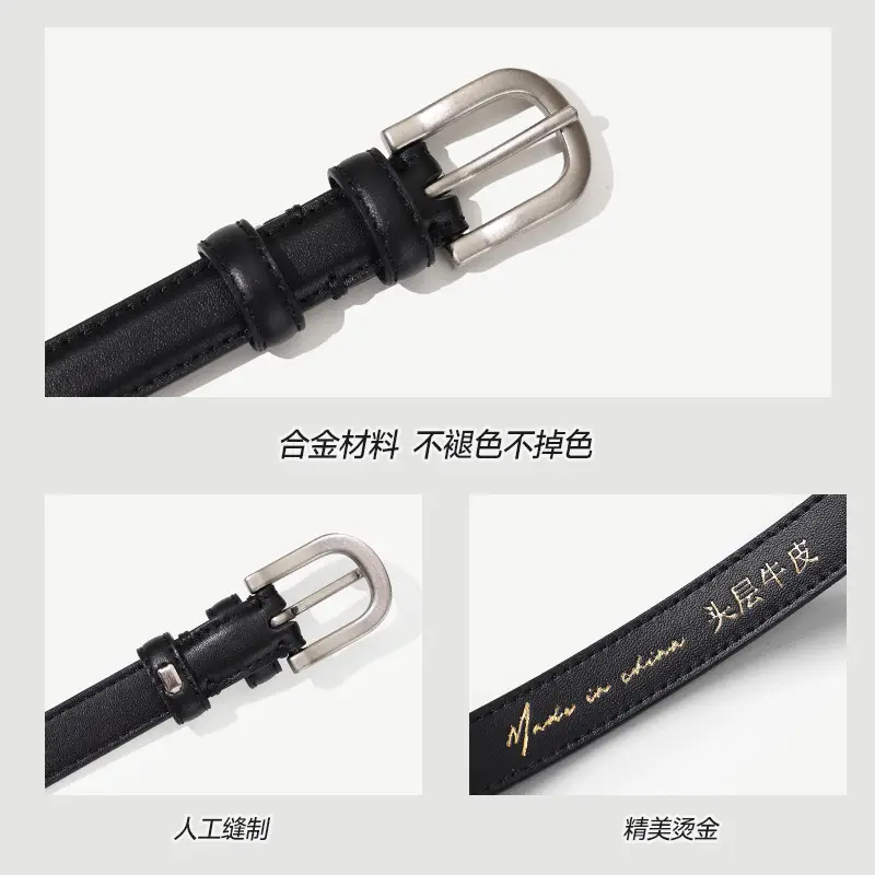 Men's Brown Leather Belt with Silver Buckle 2025 - Image 9