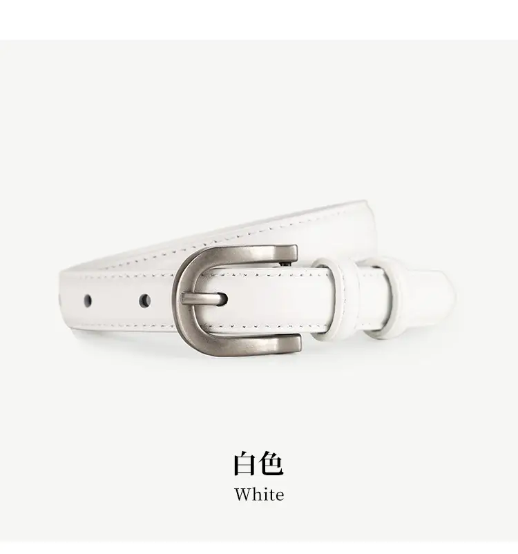 Men's Brown Leather Belt with Silver Buckle 2025 — feature 22